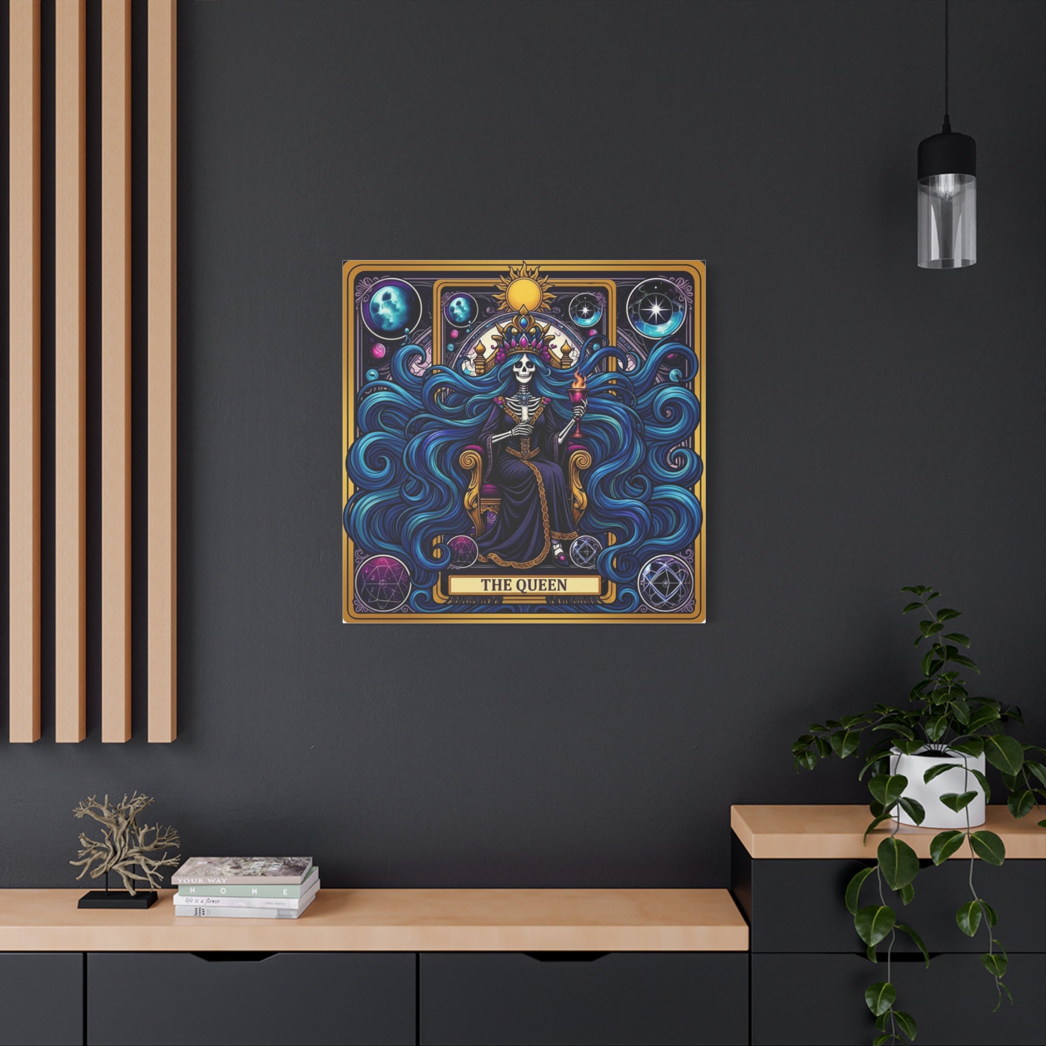 Tarot Queen Matte Canvas Print