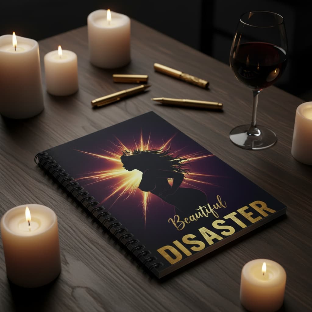 Beautiful Disaster Spiral Notebook — Bold Ruled Notebook