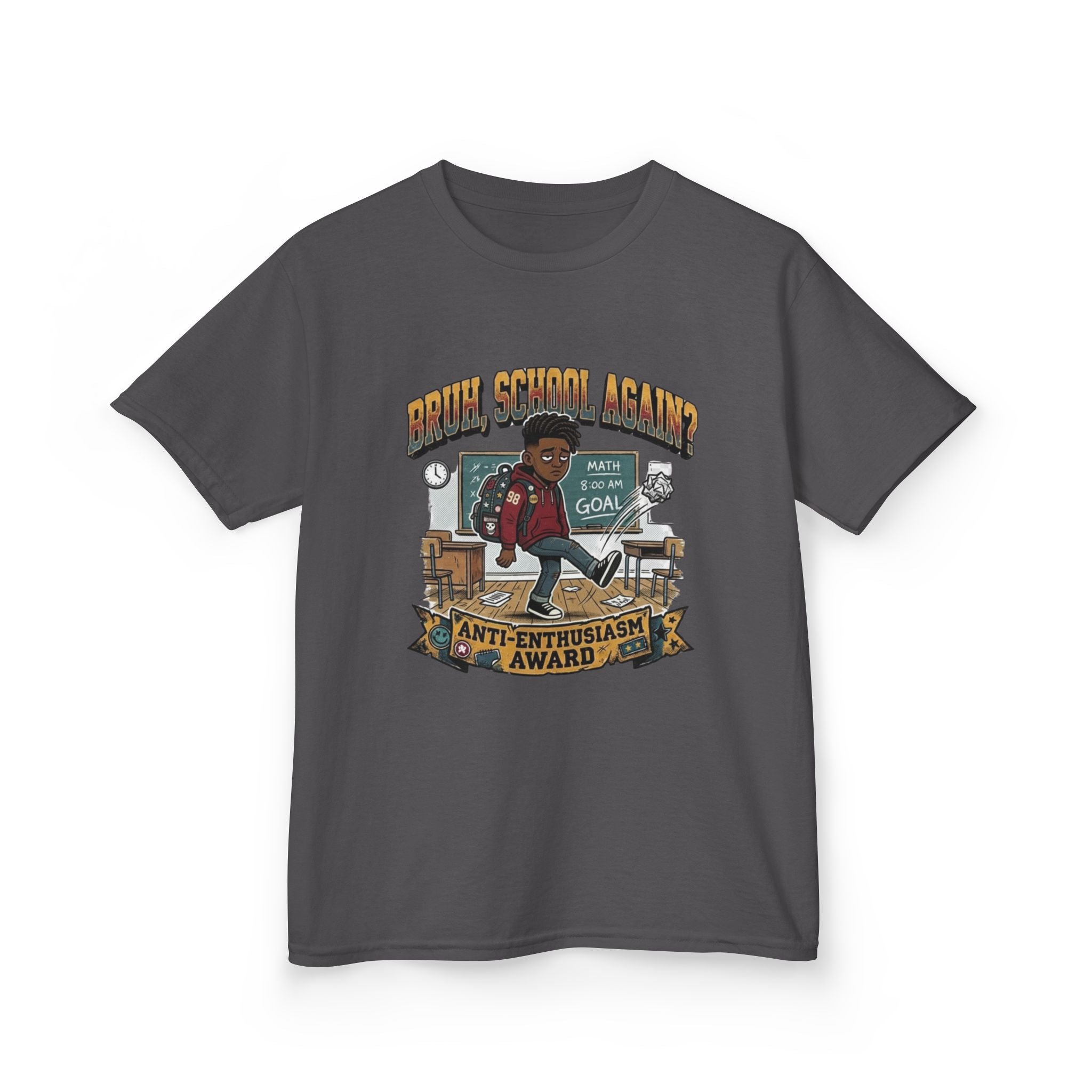 Kids Back to School 'Anti-Enthusiastic' T-Shirt — Sarcastic School Tee