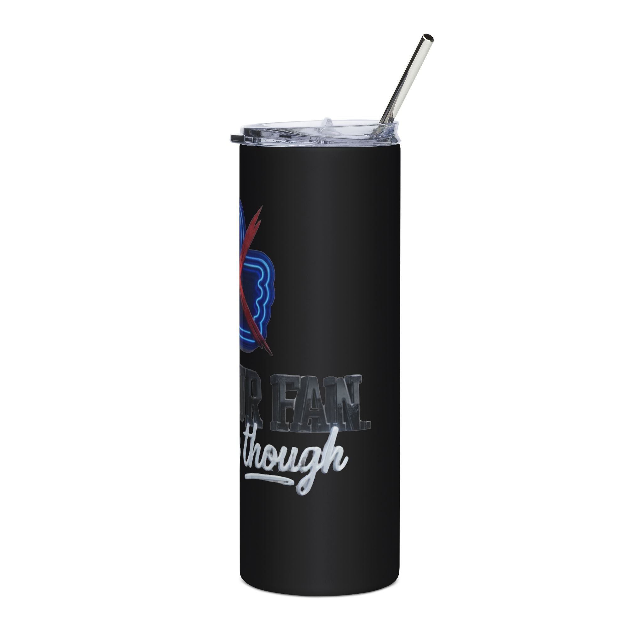 Dark Humor Thumbs Down Tumbler 20oz, Stainless Steel Travel Mug | Anti-Humor Design