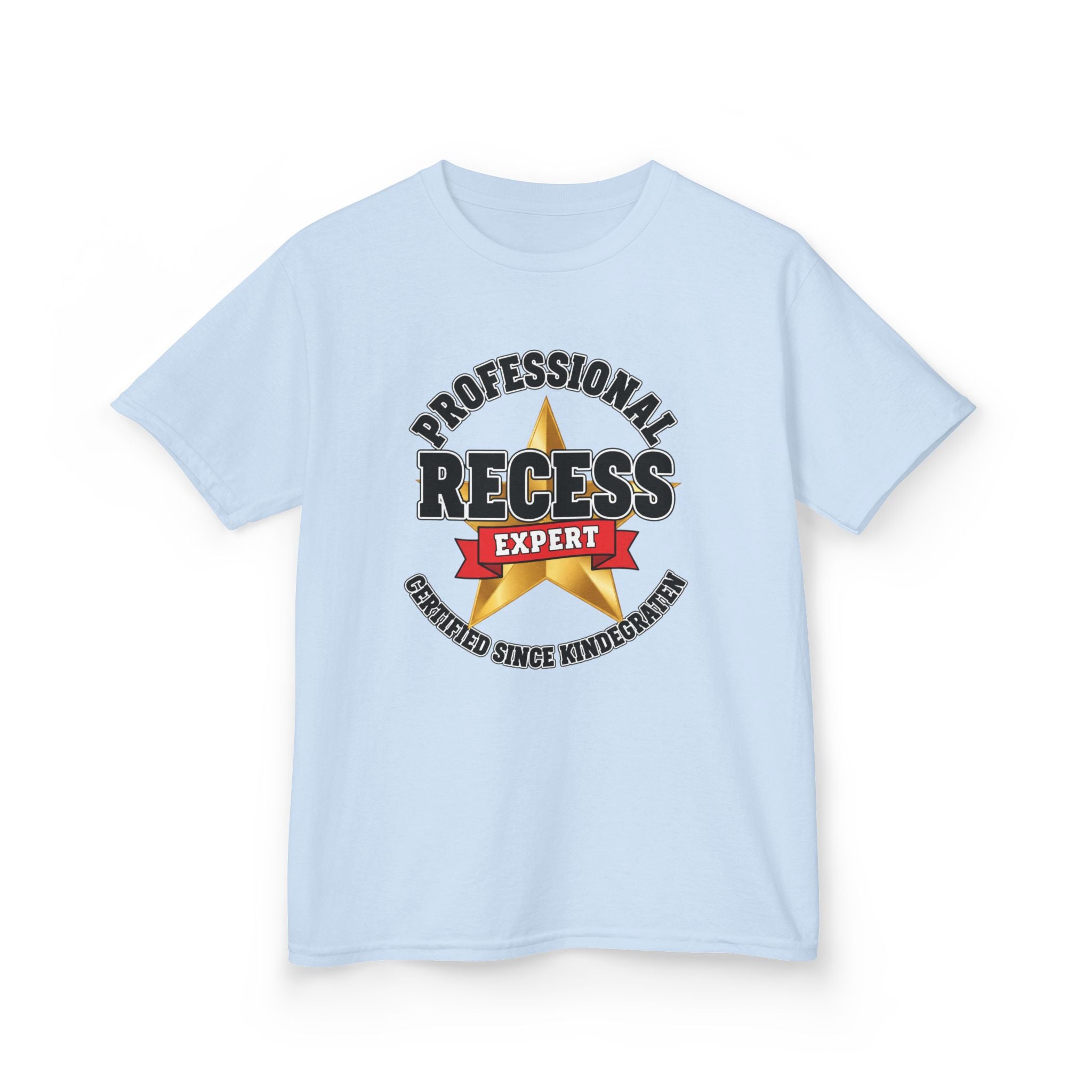 Professional Recess Expert — Certified Since Kindergarten Kids Graphic Tee | 100% Cotton
