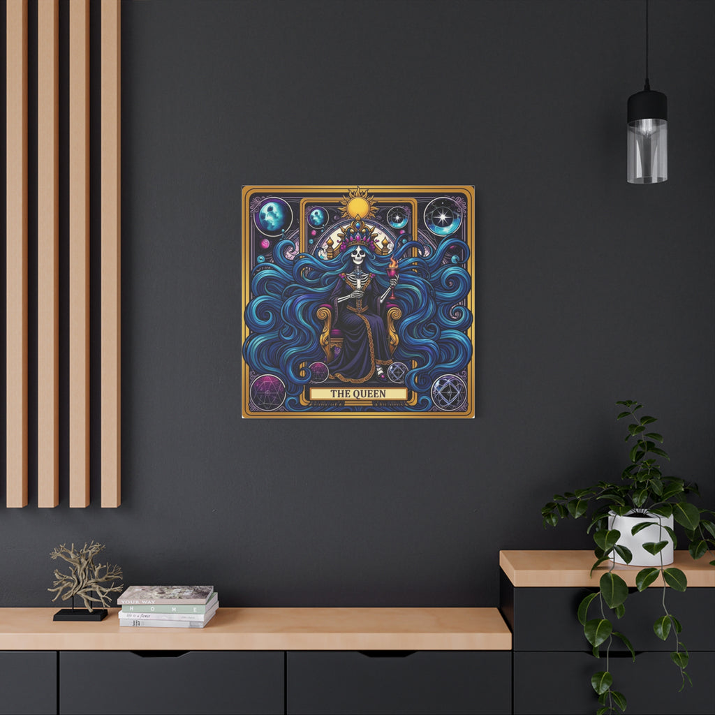 Tarot Queen Matte Canvas Print