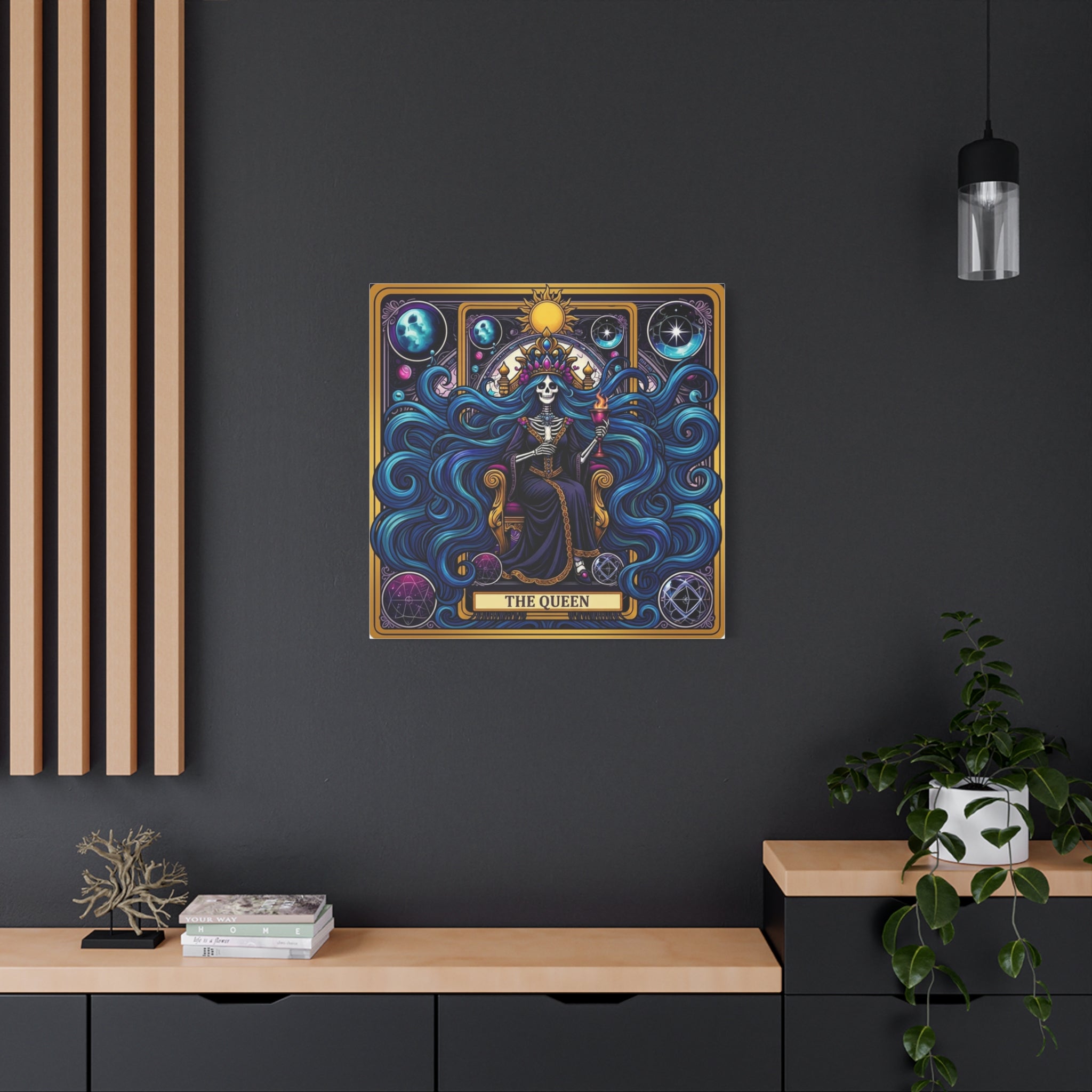 Tarot Queen Matte Canvas Print