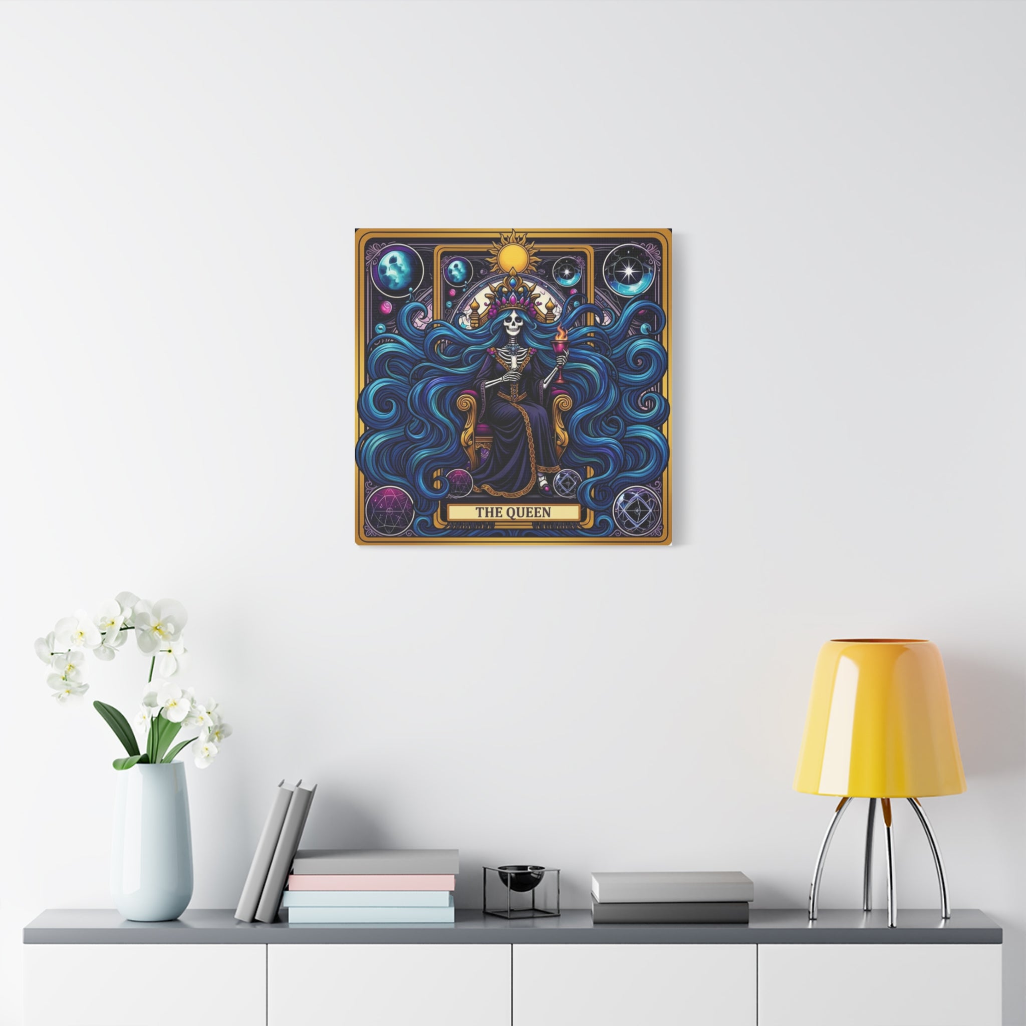 Tarot Queen Matte Canvas Print