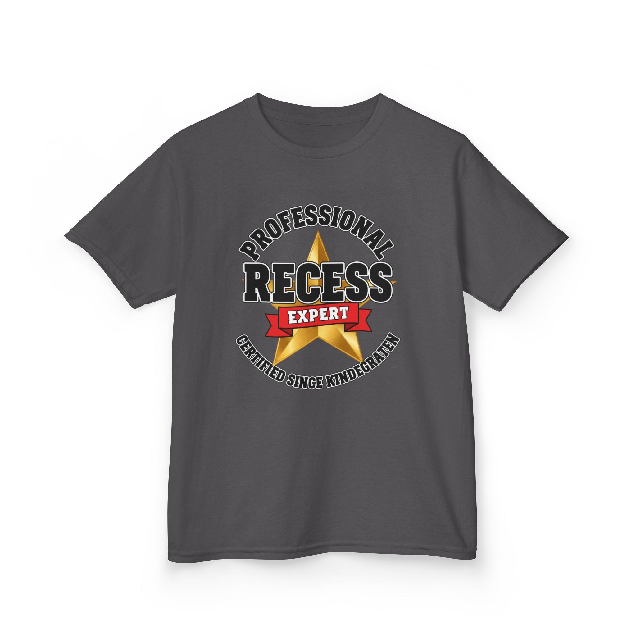 Professional Recess Expert — Certified Since Kindergarten Kids Graphic Tee | 100% Cotton