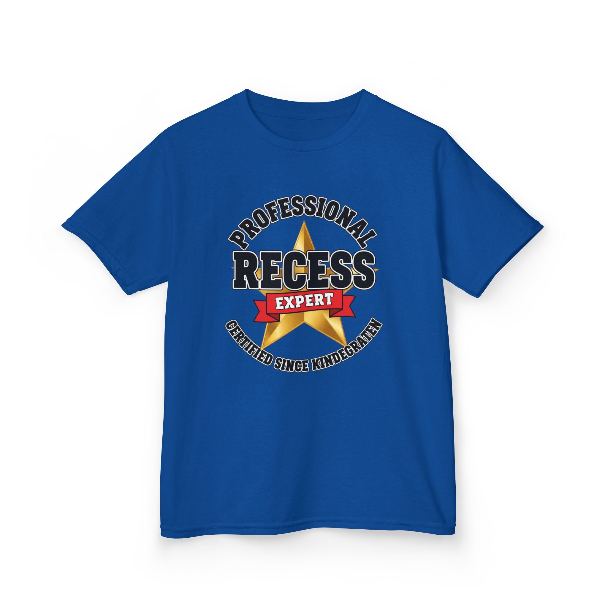 Professional Recess Expert — Certified Since Kindergarten Kids Graphic Tee | 100% Cotton