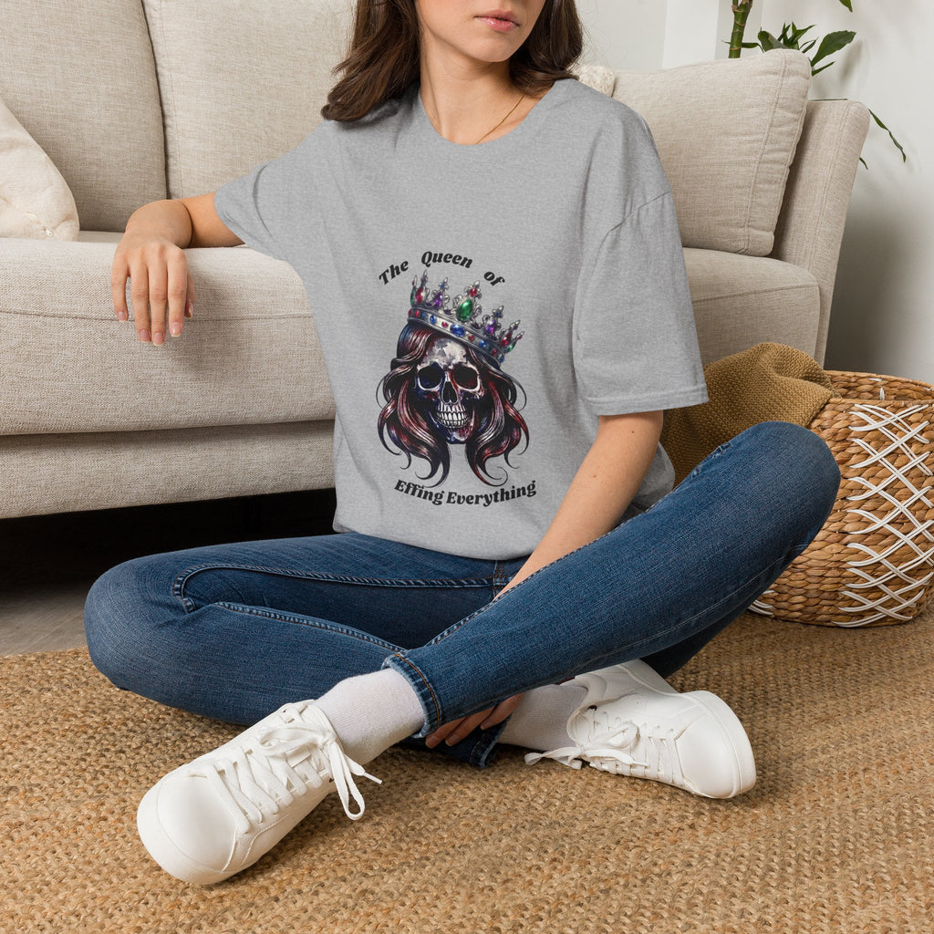 Graphic Tee — “The Queen of Effing Everything” Skull Crown Shirt