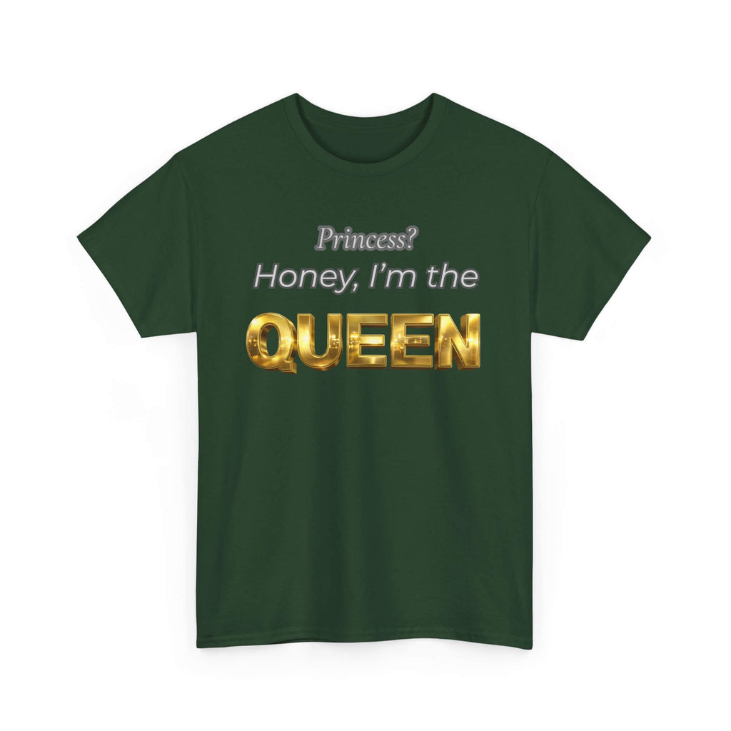 Princess Honey, I'm the Queen — Gold 3D Crown Graphic Tee | 100% Cotton, S–5XL