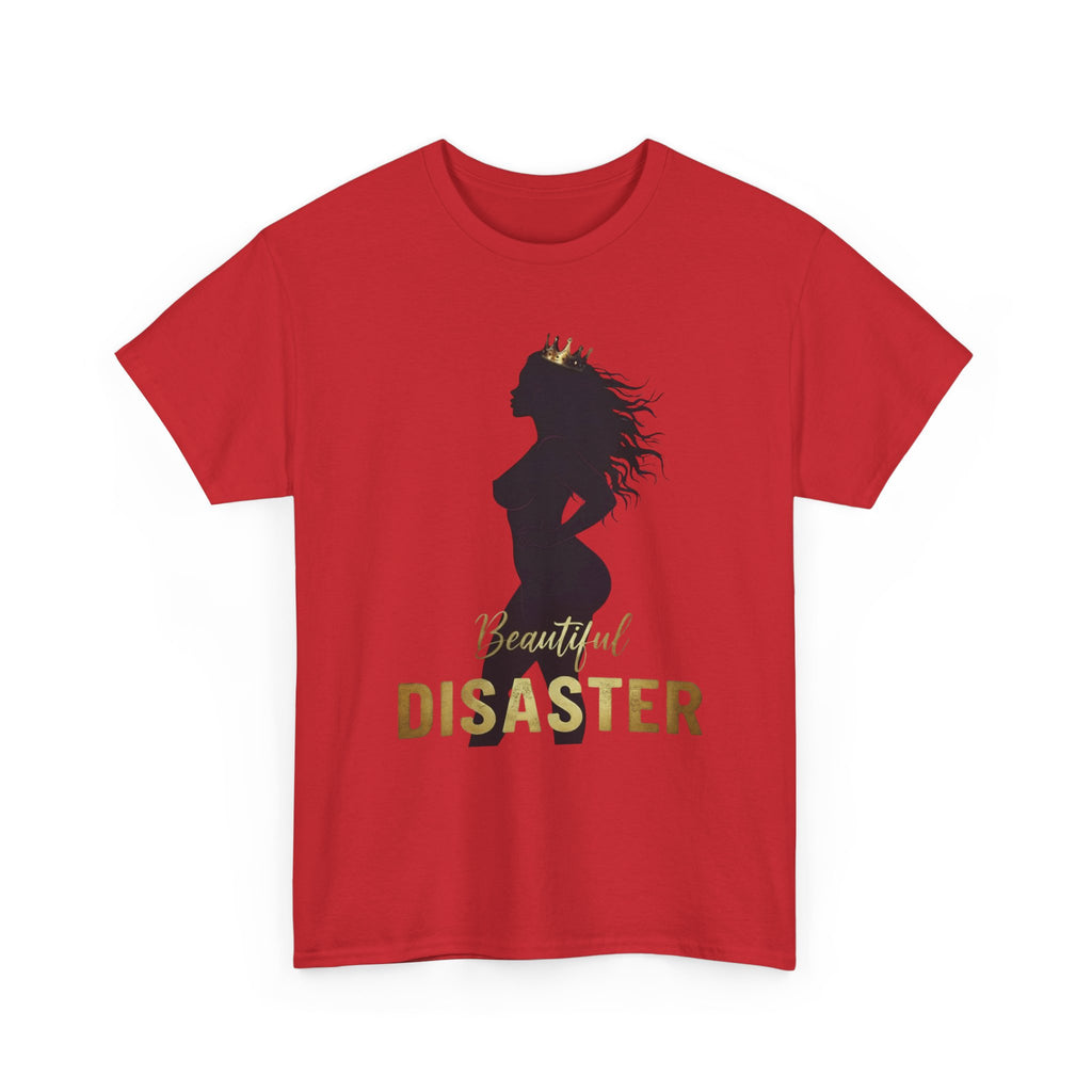 Beautiful Disaster — Crown Silhouette Graphic Tee, Light Colors | 100% Cotton