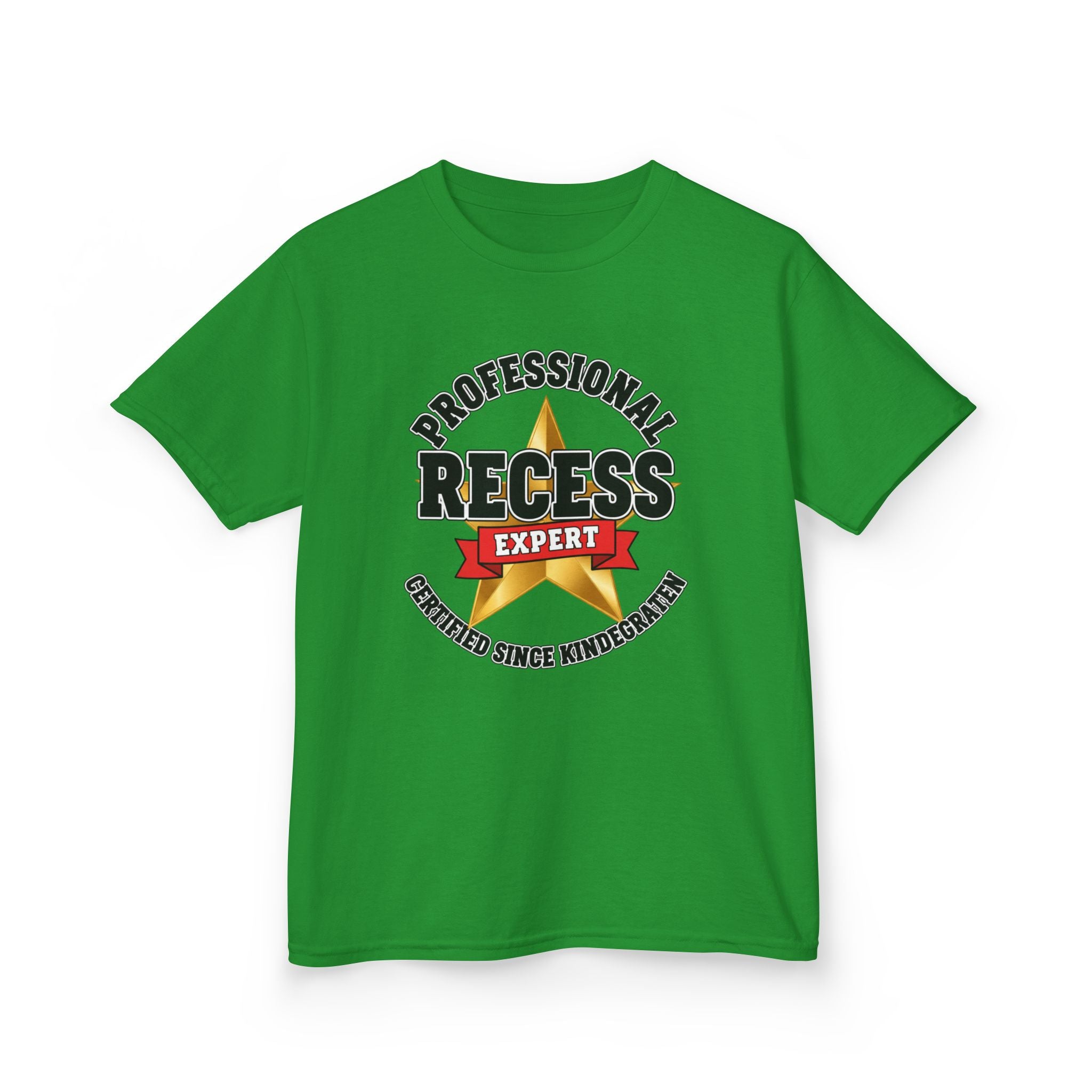 Professional Recess Expert — Certified Since Kindergarten Kids Graphic Tee | 100% Cotton