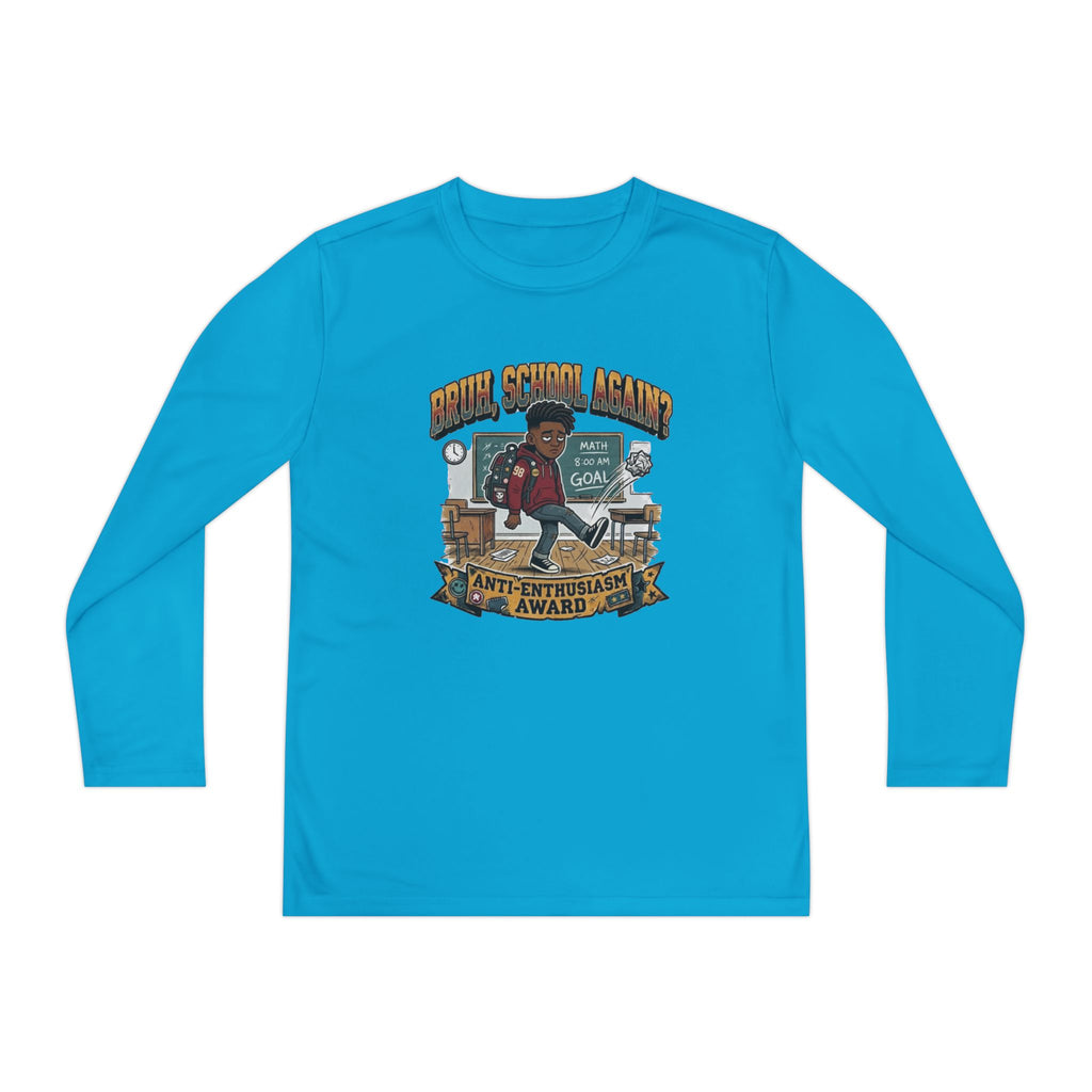 Already Over It. — Kids Long Sleeve Graphic Tee Character 2
