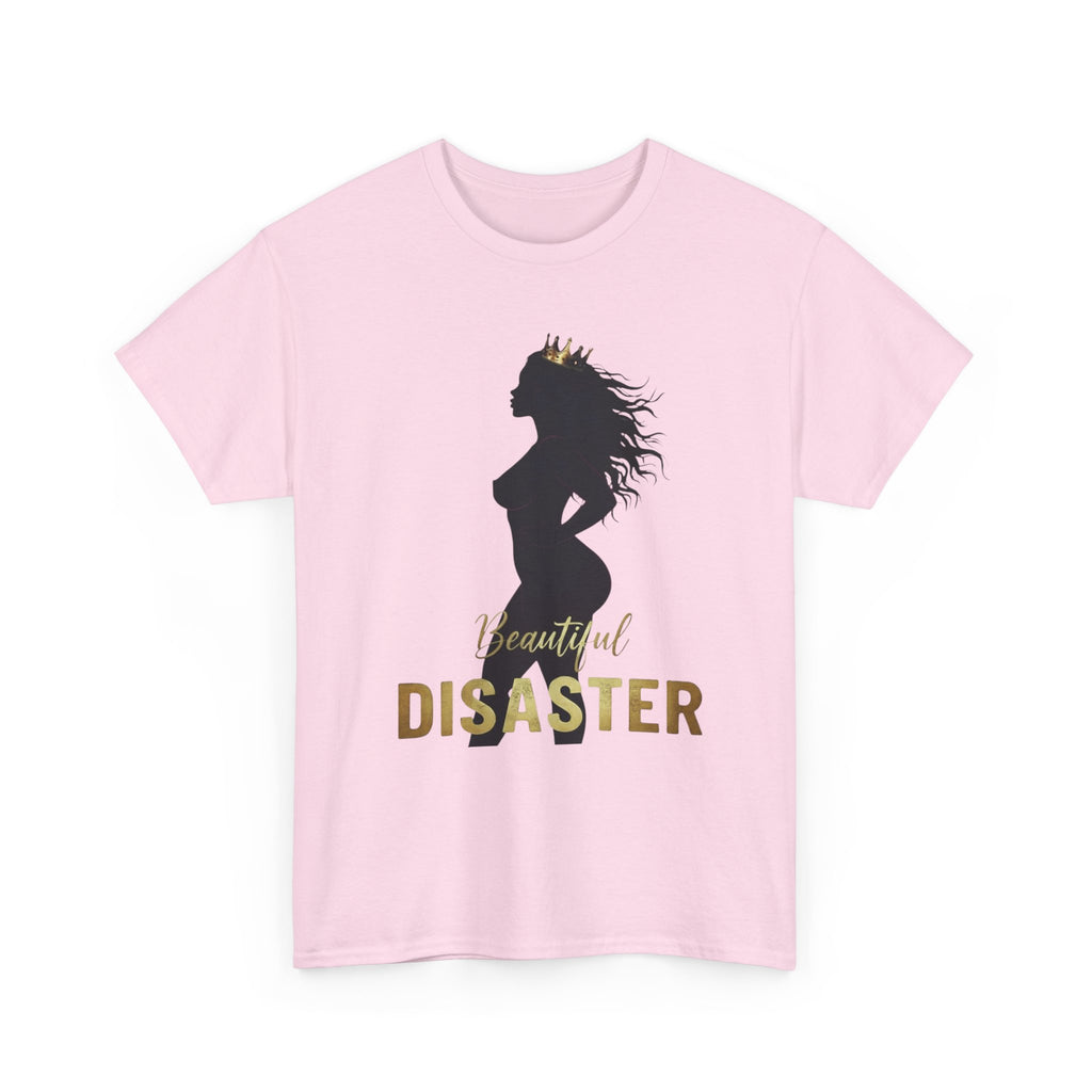 Beautiful Disaster — Crown Silhouette Graphic Tee, Light Colors | 100% Cotton