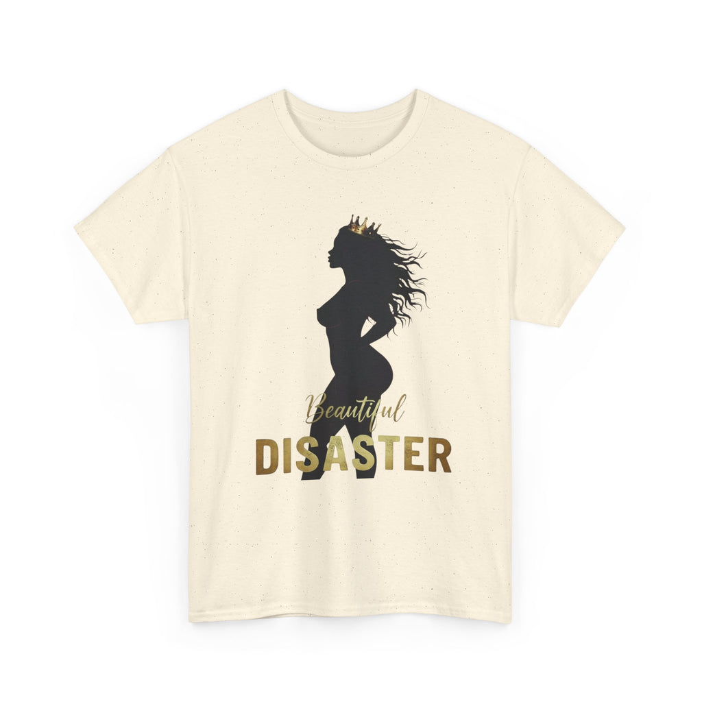 Beautiful Disaster — Crown Silhouette Graphic Tee, Light Colors | 100% Cotton
