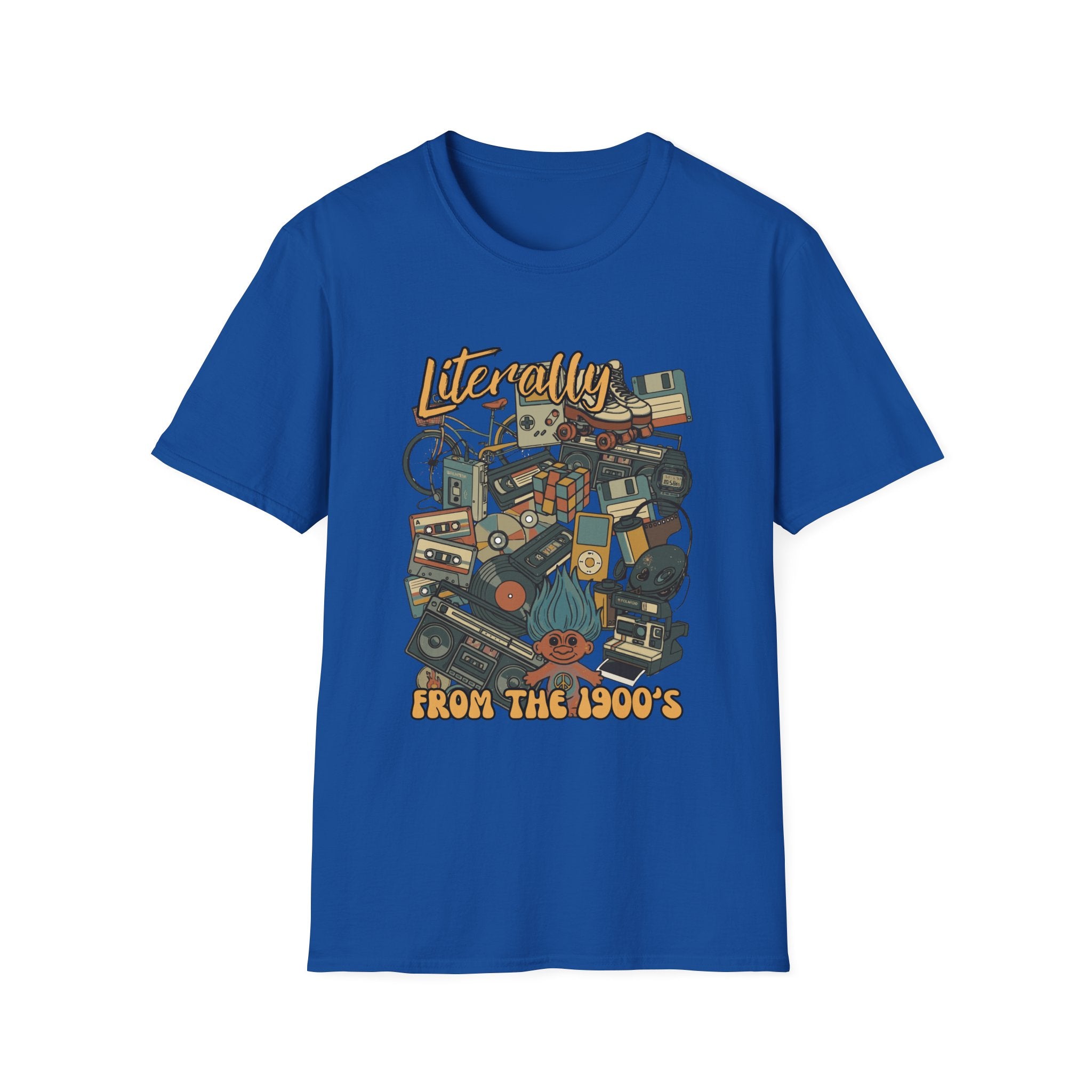 Vintage 90s Nostalgia — Retro Tech Collage Graphic Tee | Ring-Spun Cotton