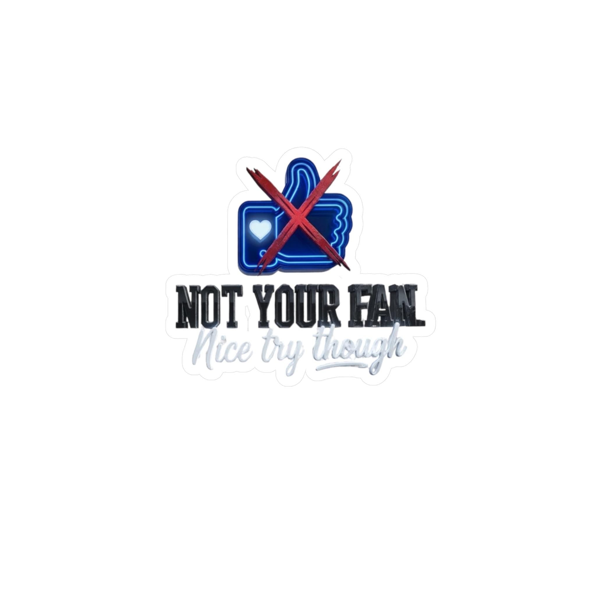 Funny Dark Humor Thumbs Down Decals | Kiss-Cut Vinyl Sticker