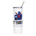 Dark Humor Thumbs Down Tumbler 20oz, Stainless Steel Travel Mug | Anti-Humor Design