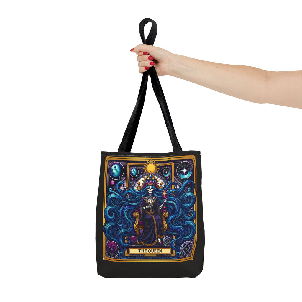 Tarot "The Queen" Art Tote Bag  Mystic Oracle Tarot Card Design