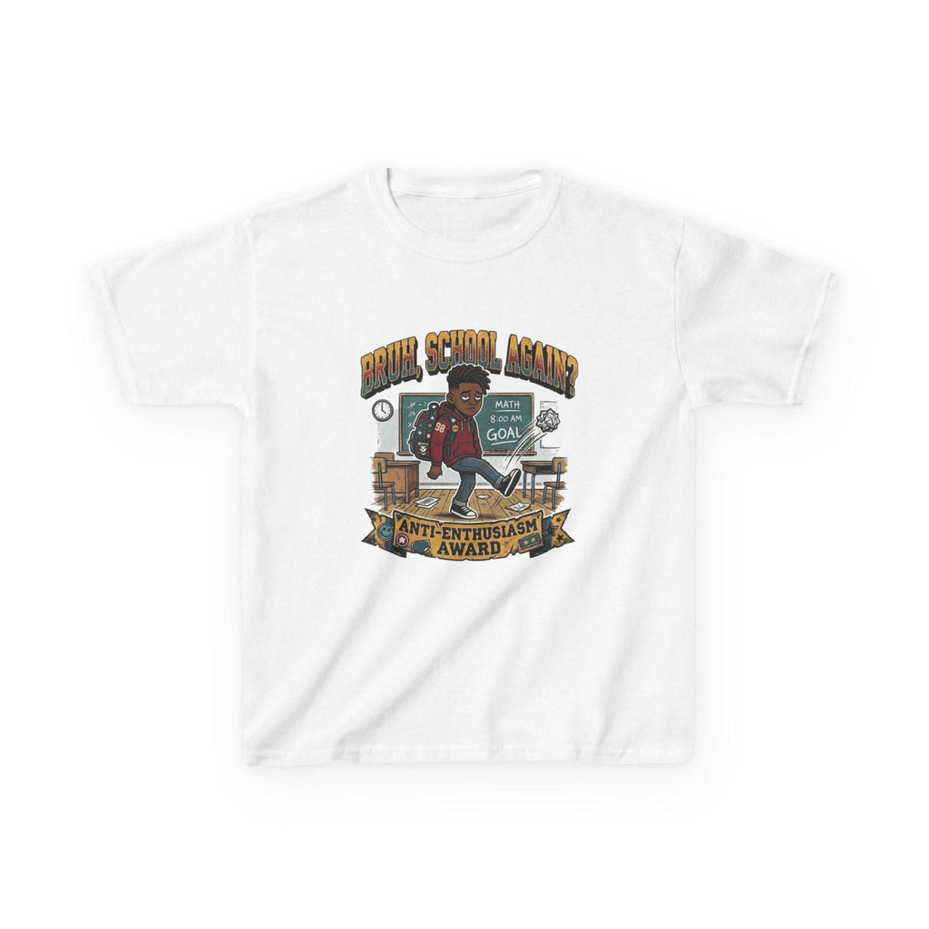 Kids Back to School 'Anti-Enthusiastic' T-Shirt  Sarcastic School Tee