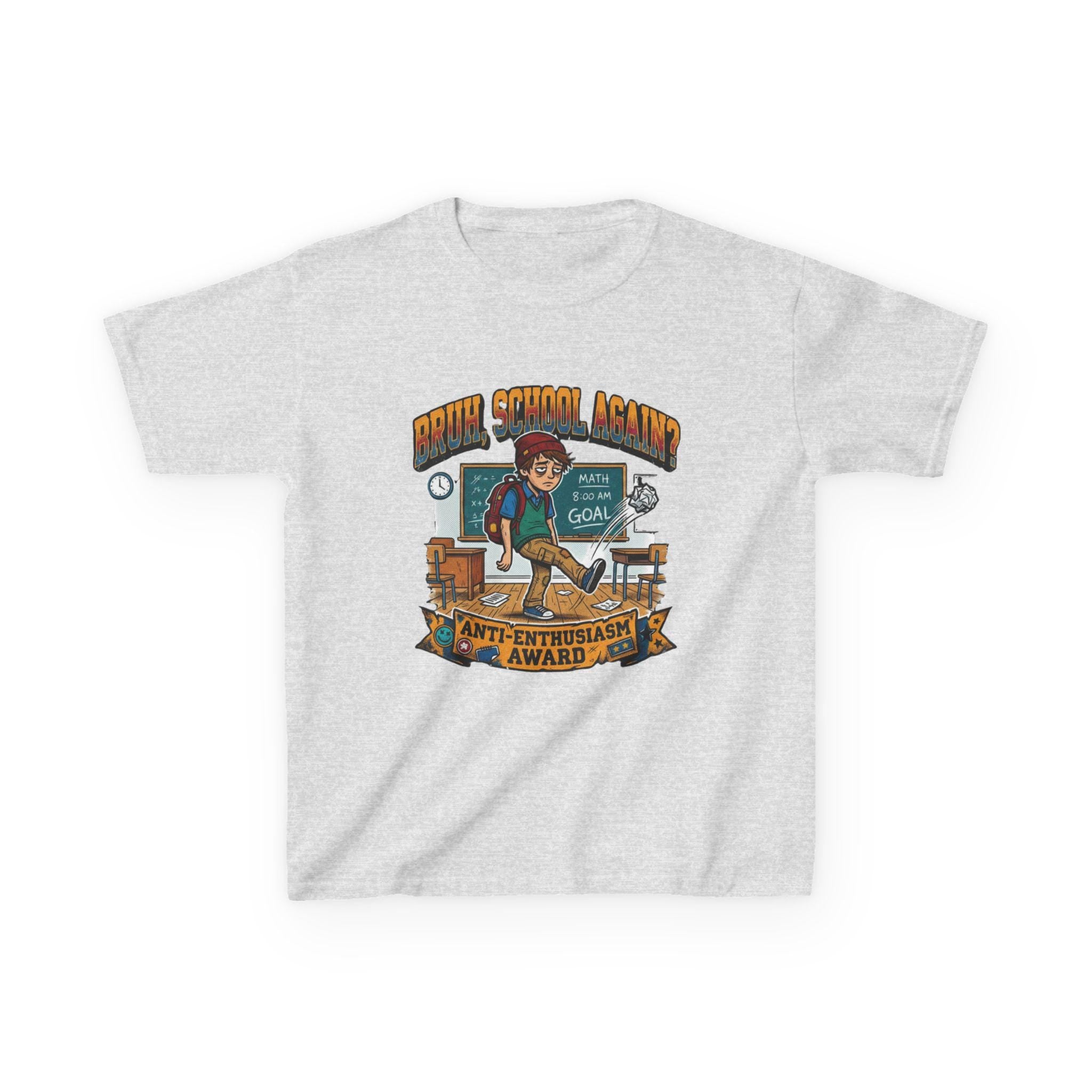 Kids Back to School 'Anti-Enthusiastic' T-Shirt  Sarcastic School Tee