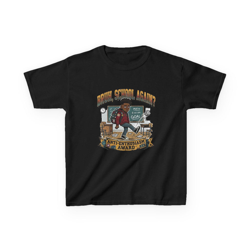 Kids Back to School 'Anti-Enthusiastic' T-Shirt  Sarcastic School Tee