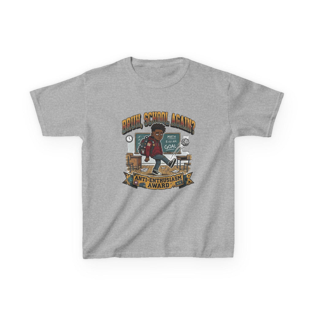 Kids Back to School 'Anti-Enthusiastic' T-Shirt  Sarcastic School Tee