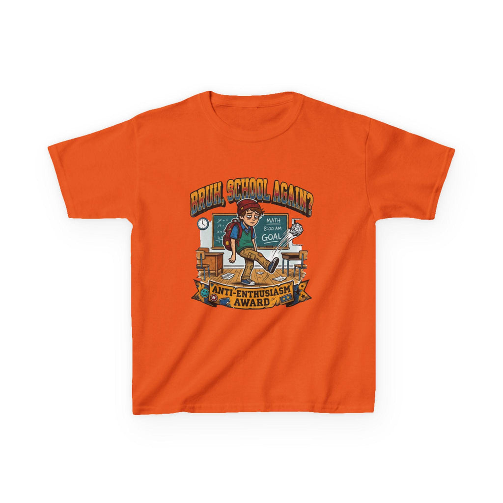 Kids Back to School 'Anti-Enthusiastic' T-Shirt  Sarcastic School Tee