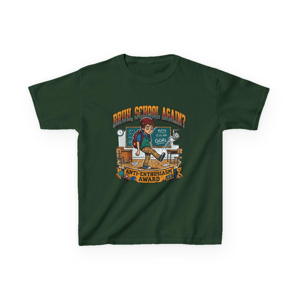 Kids Back to School 'Anti-Enthusiastic' T-Shirt  Sarcastic School Tee