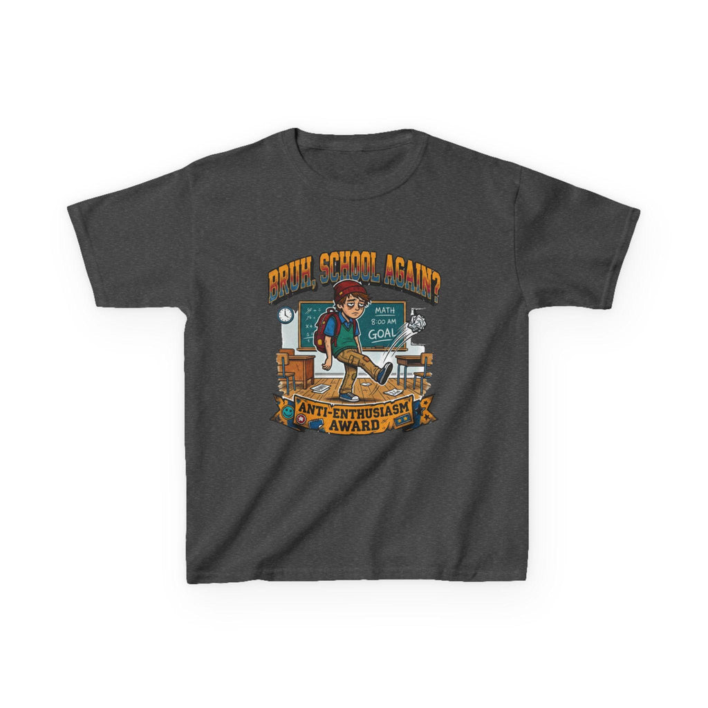 Kids Back to School 'Anti-Enthusiastic' T-Shirt  Sarcastic School Tee