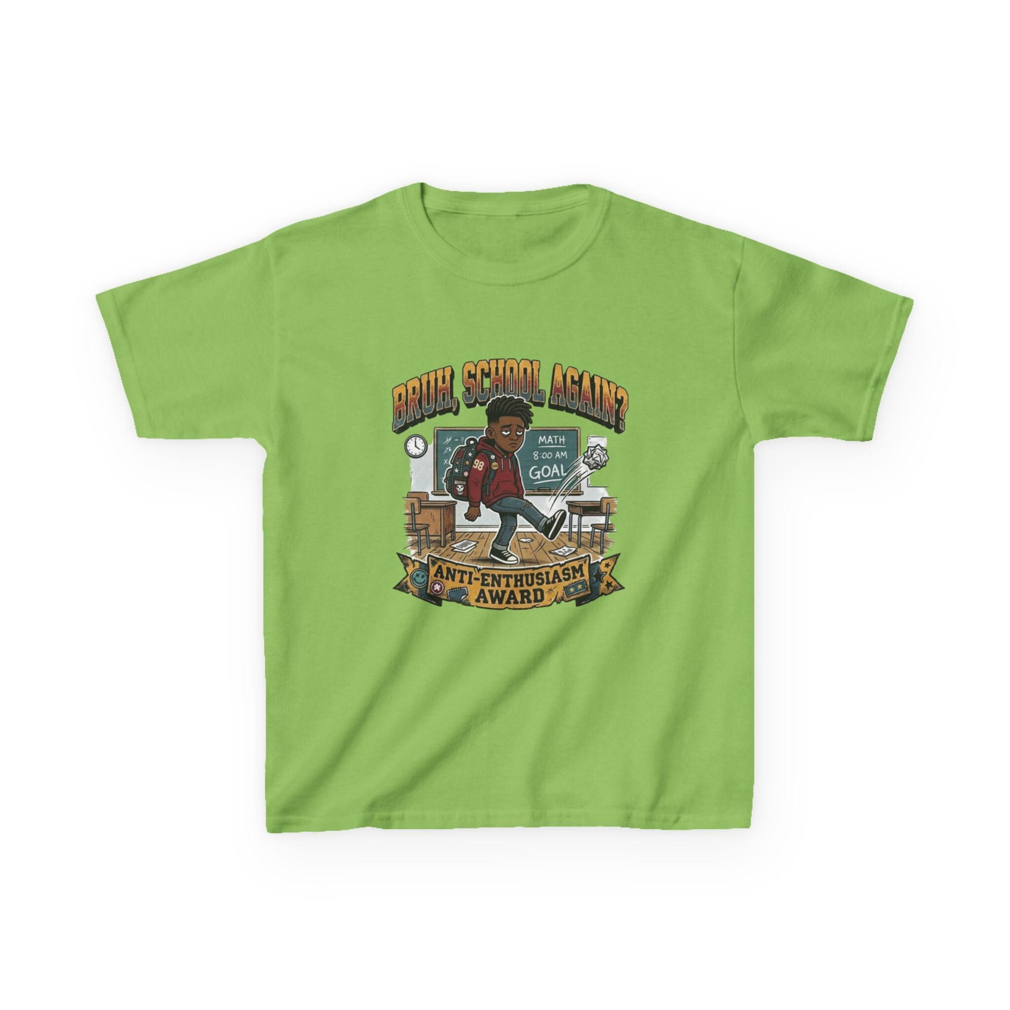 Kids Back to School 'Anti-Enthusiastic' T-Shirt  Sarcastic School Tee