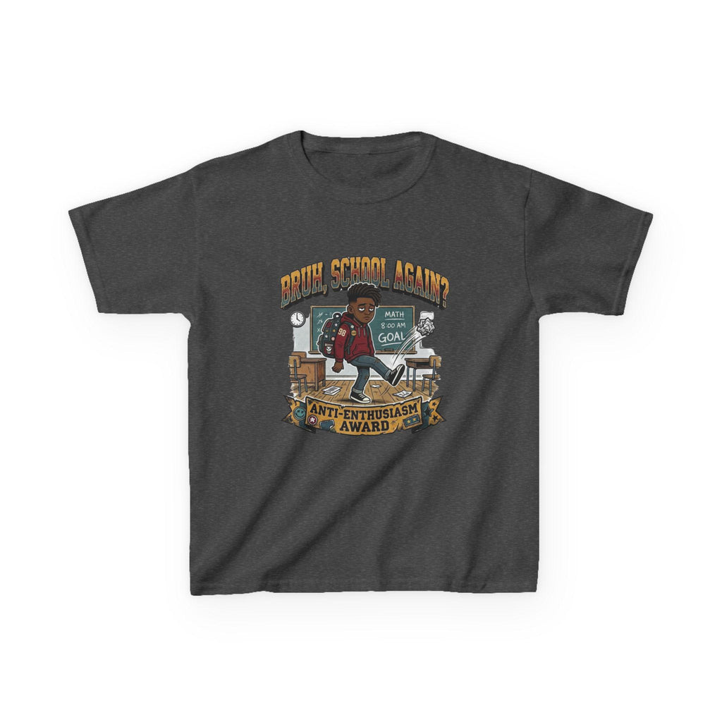 Kids Back to School 'Anti-Enthusiastic' T-Shirt  Sarcastic School Tee