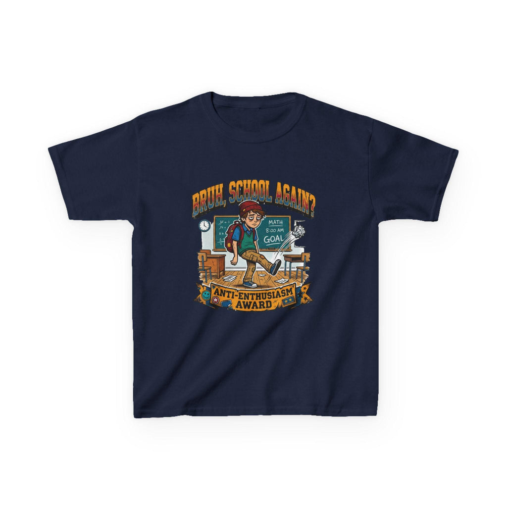 Kids Back to School 'Anti-Enthusiastic' T-Shirt  Sarcastic School Tee
