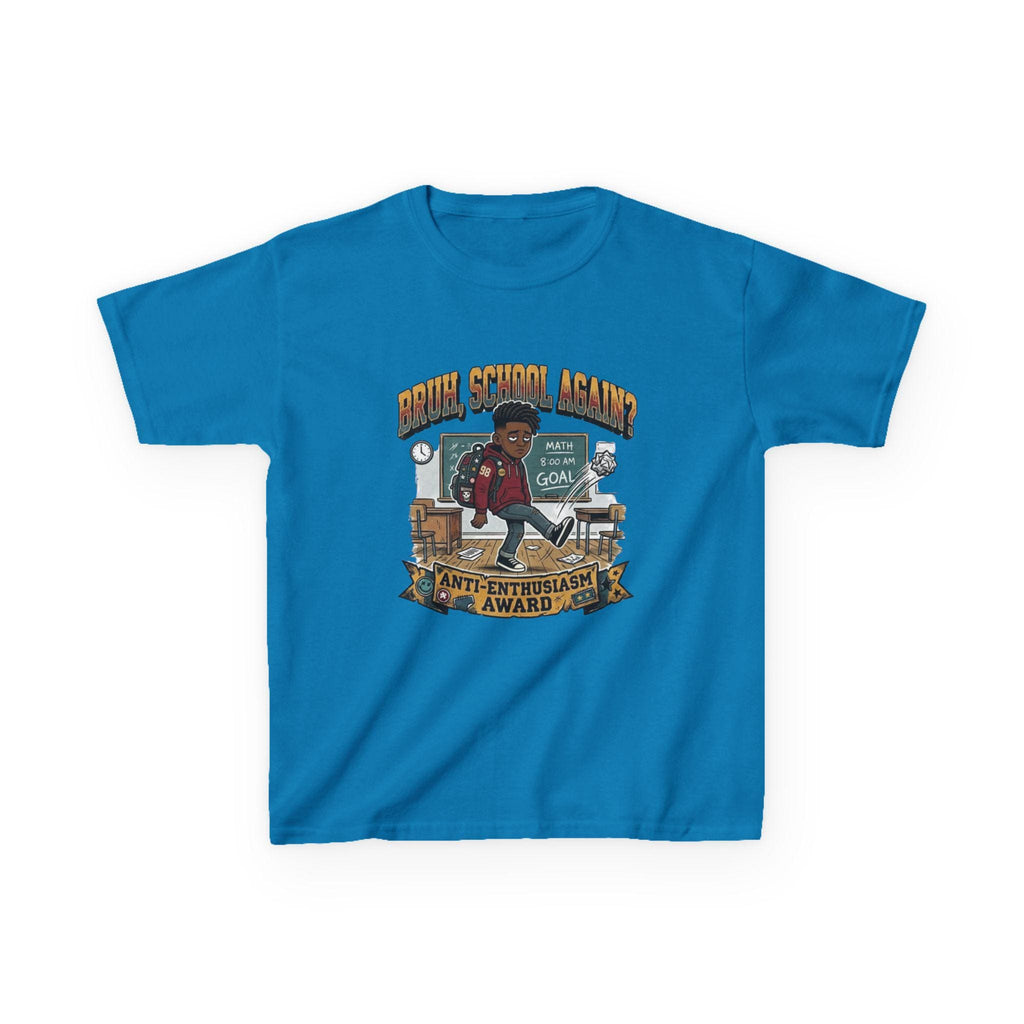 Kids Back to School 'Anti-Enthusiastic' T-Shirt  Sarcastic School Tee