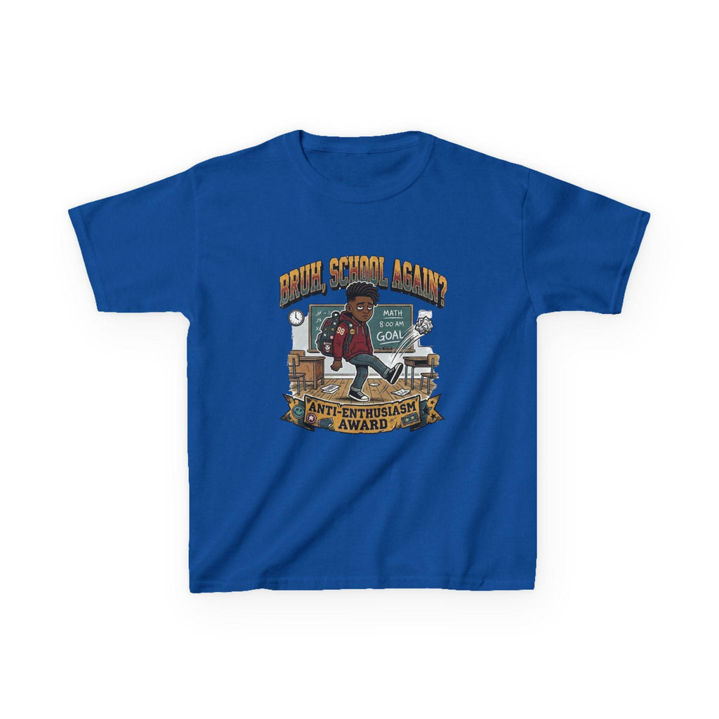 Kids Back to School 'Anti-Enthusiastic' T-Shirt  Sarcastic School Tee