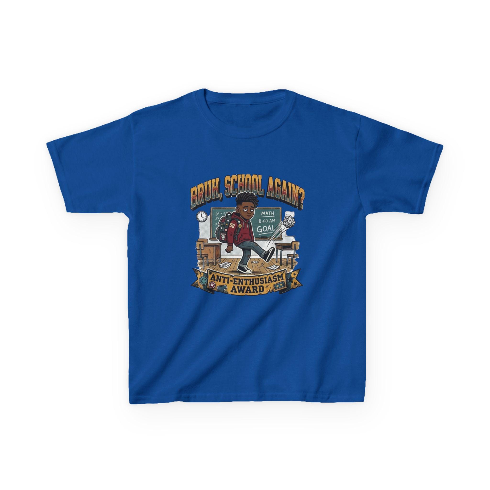 Kids Back to School 'Anti-Enthusiastic' T-Shirt  Sarcastic School Tee
