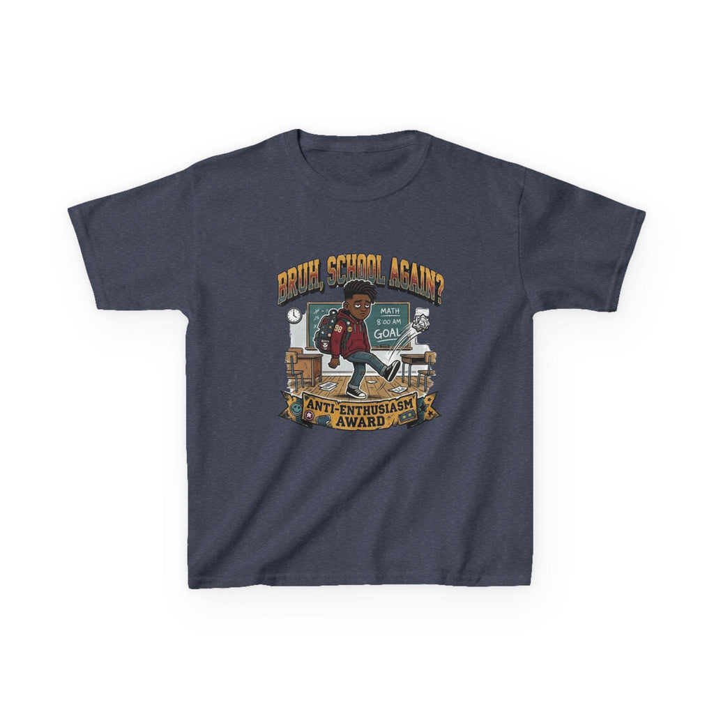 Kids Back to School 'Anti-Enthusiastic' T-Shirt  Sarcastic School Tee