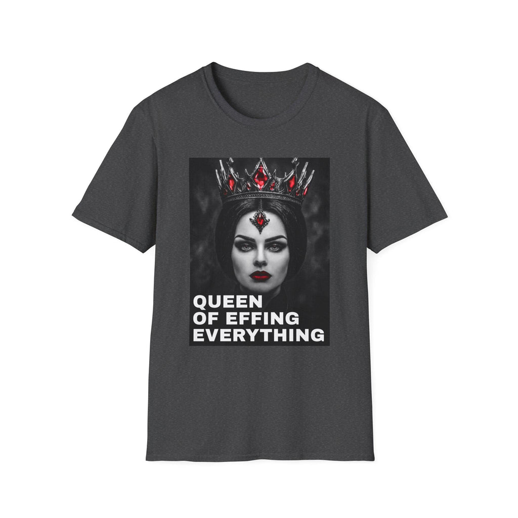 Queen of Effing Everything T-Shirt | Dark Gothic Crown Portrait