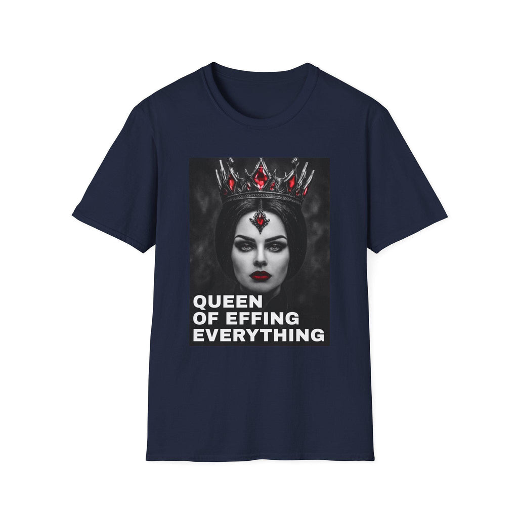 Queen of Effing Everything T-Shirt | Dark Gothic Crown Portrait