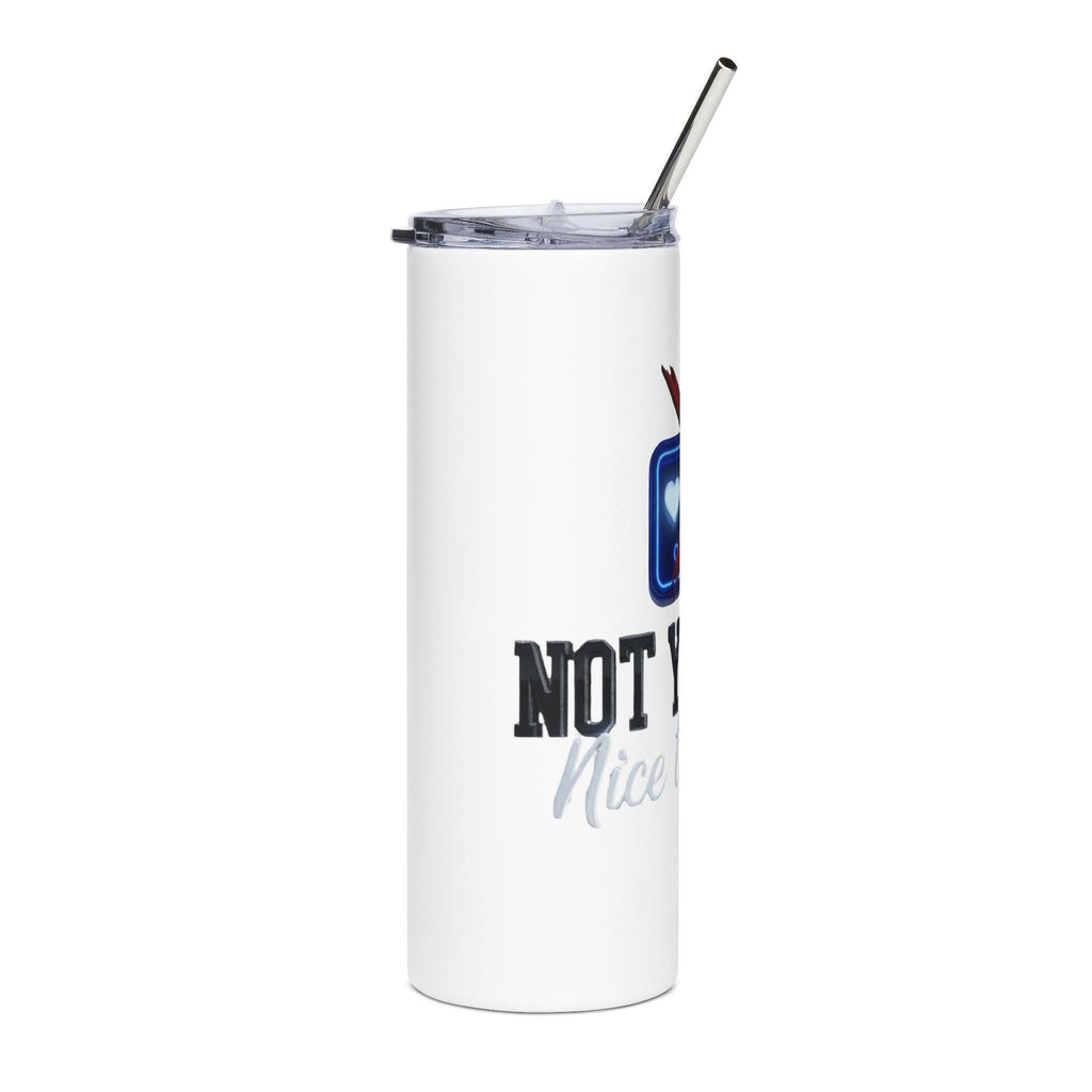 Dark Humor Thumbs Down Tumbler 20oz, Stainless Steel Travel Mug | Anti-Humor Design