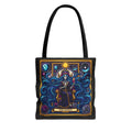 Tarot "The Queen" Art Tote Bag  Mystic Oracle Tarot Card Design