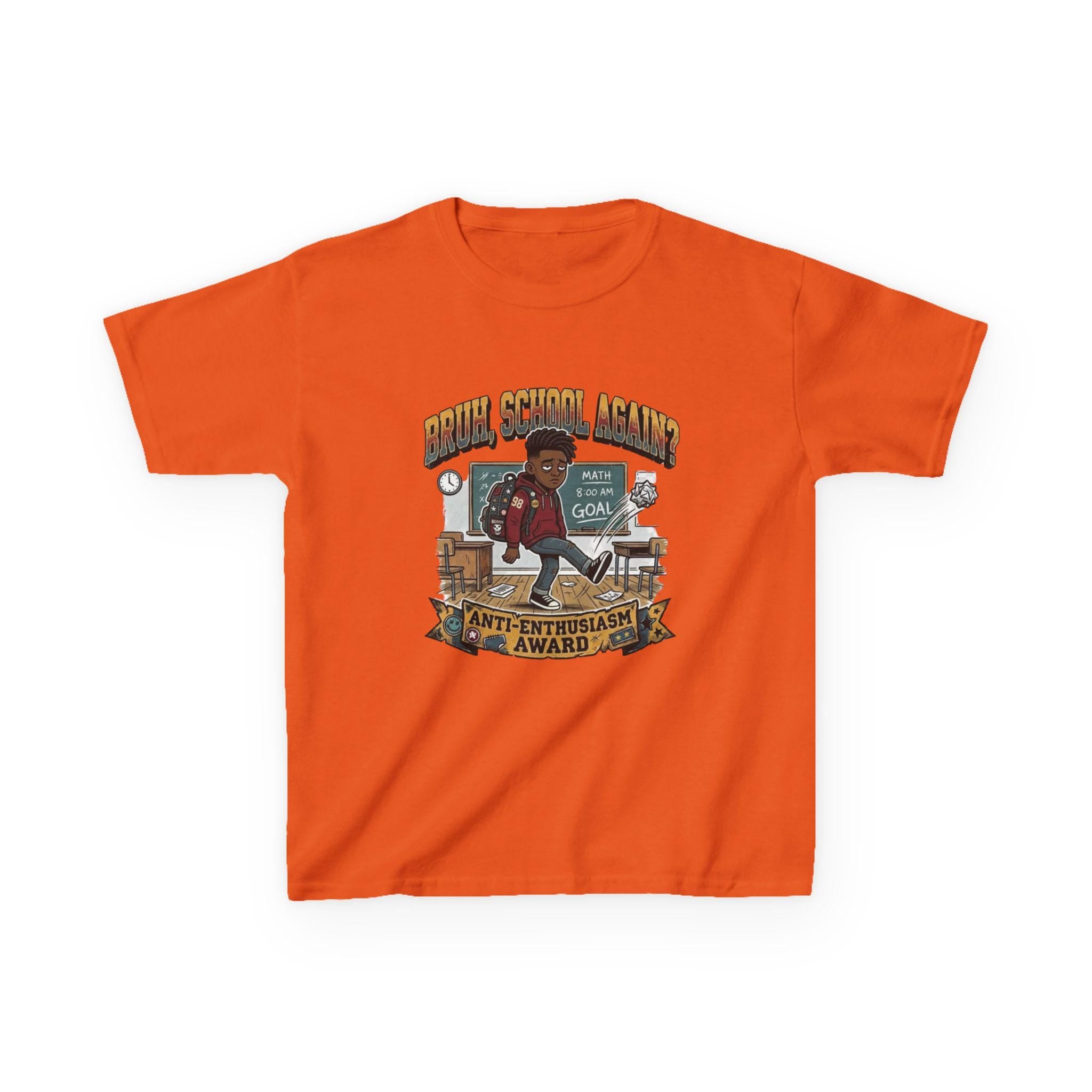 Kids Back to School 'Anti-Enthusiastic' T-Shirt  Sarcastic School Tee
