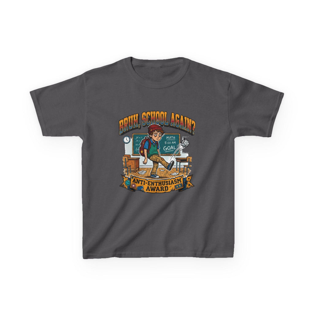 Kids Back to School 'Anti-Enthusiastic' T-Shirt  Sarcastic School Tee