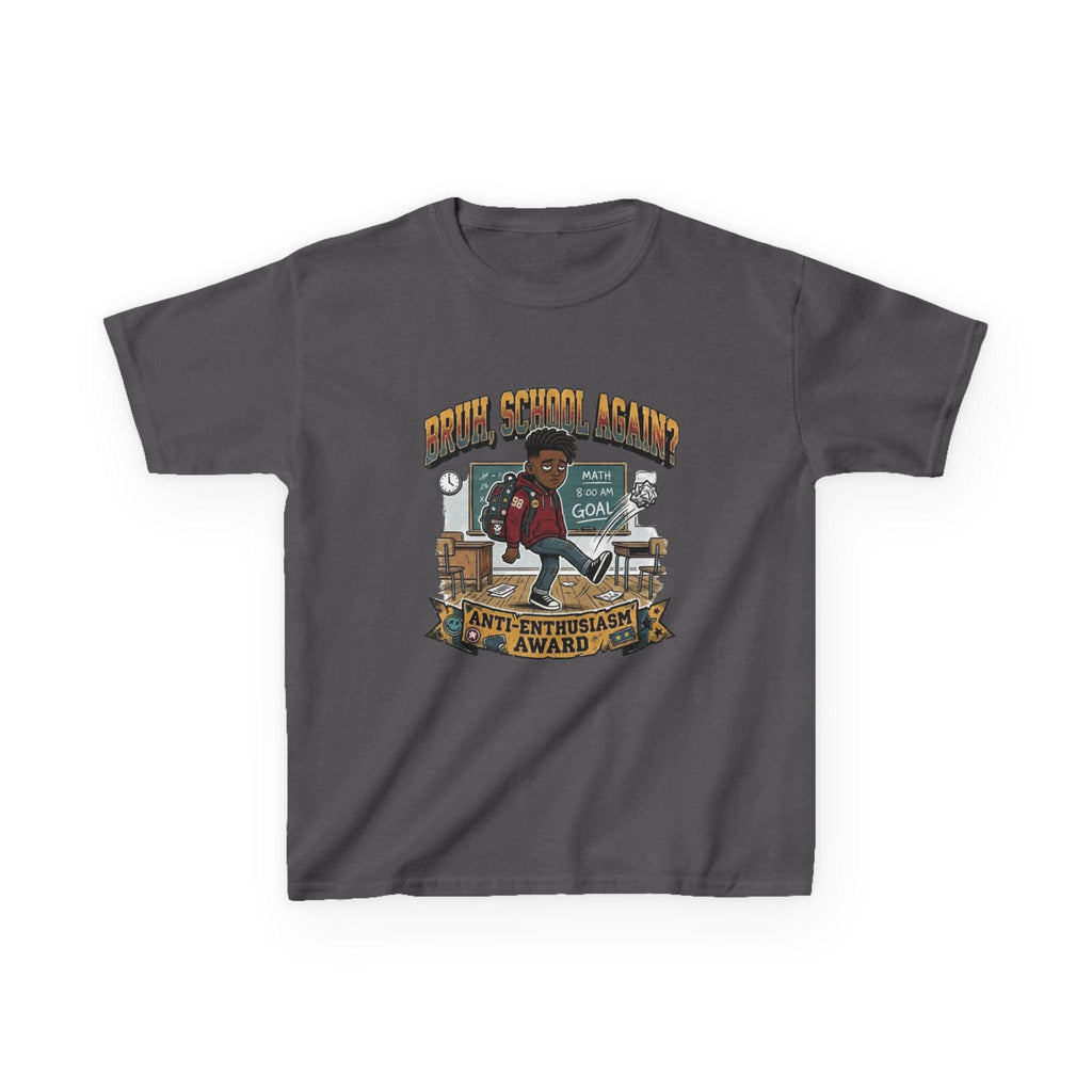 Kids Back to School 'Anti-Enthusiastic' T-Shirt  Sarcastic School Tee