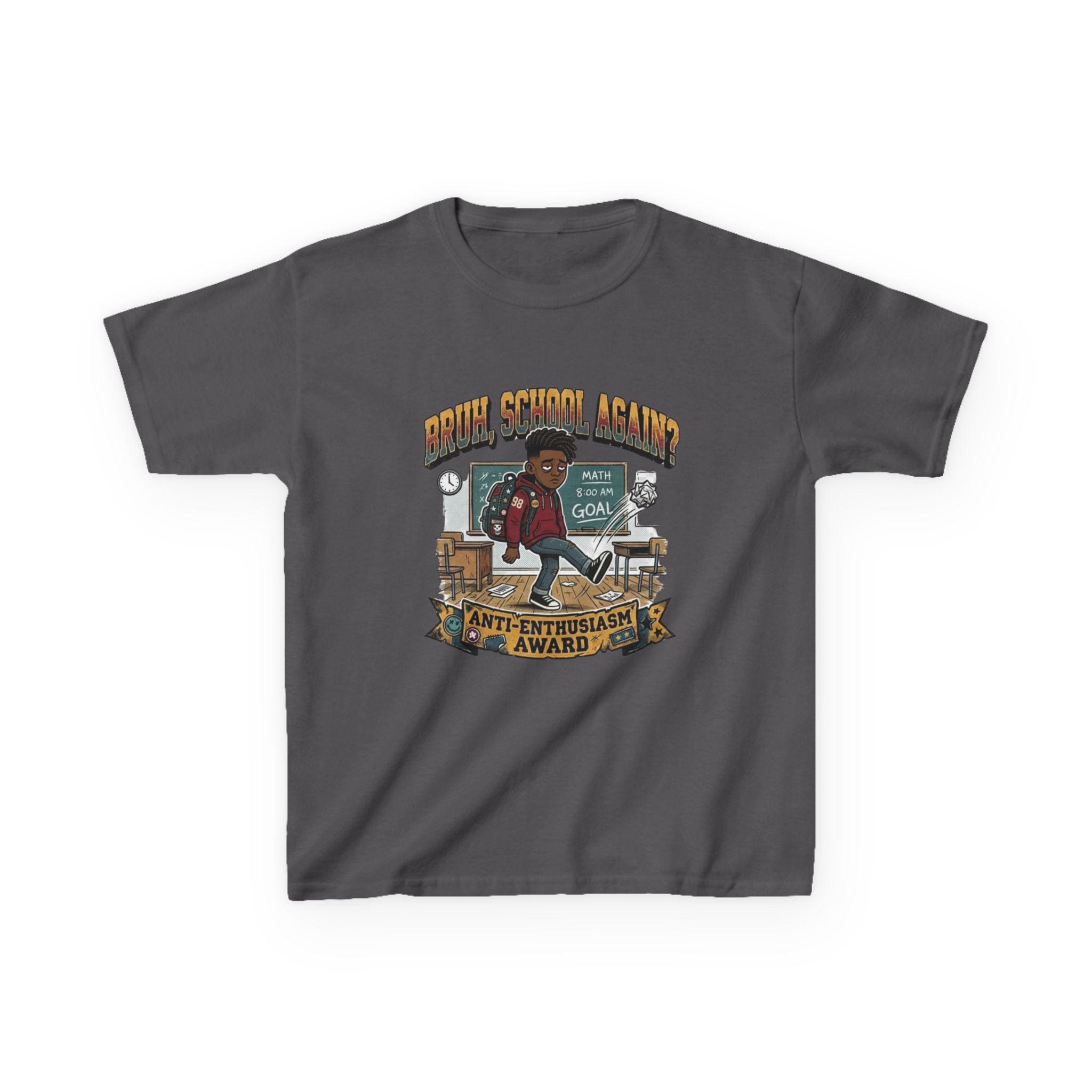 Kids Back to School 'Anti-Enthusiastic' T-Shirt  Sarcastic School Tee